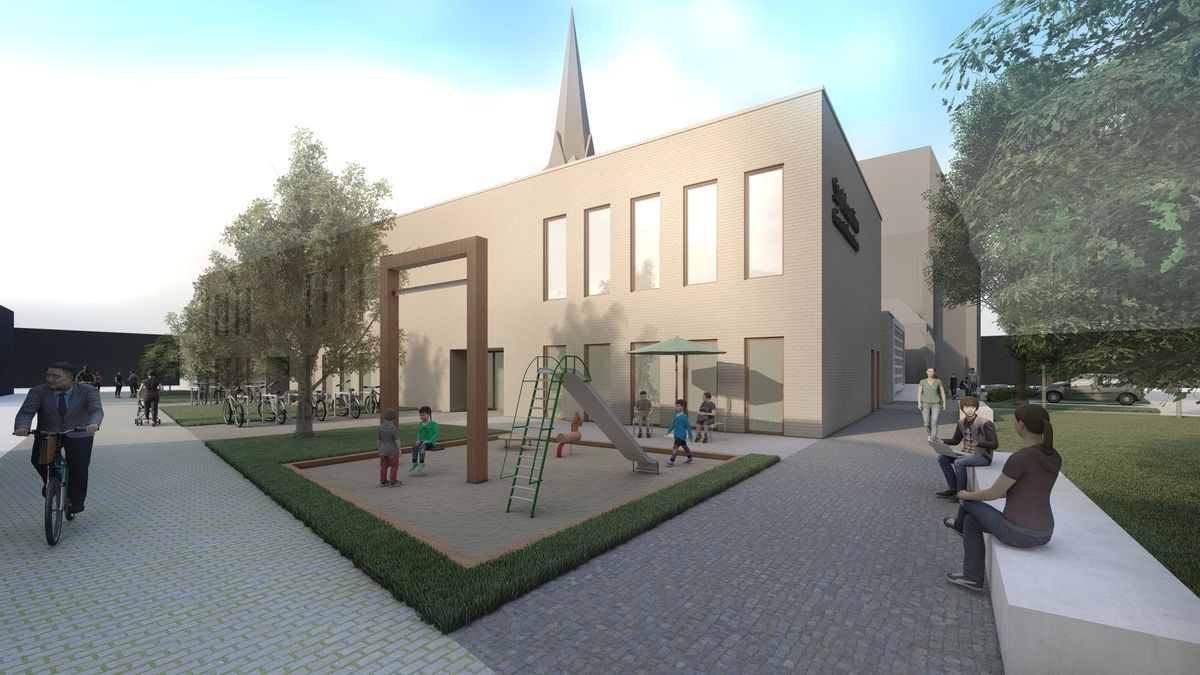 Architekturvisualisierung eines Pfarrzentrums in Meerbusch-Büderich