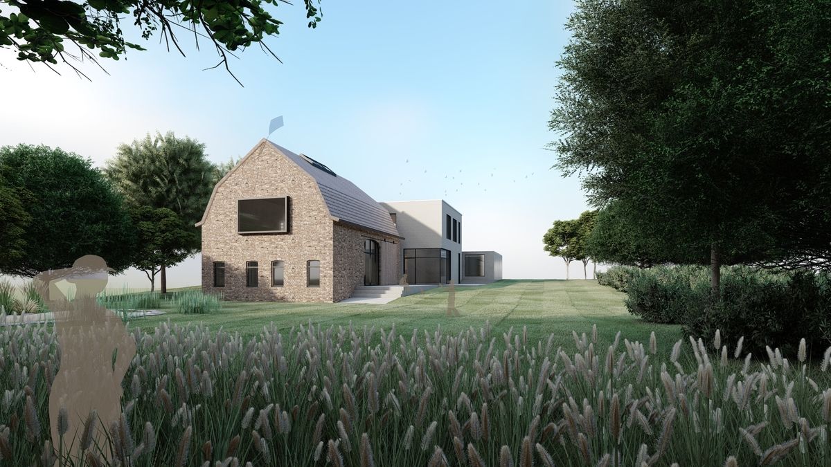 Architekturvisualisierung einer Scheune in Steinhagen