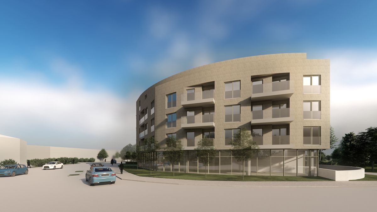 Architekturvisualisierung eines Wohn- und Geschäftshauses in Bad Salzuflen